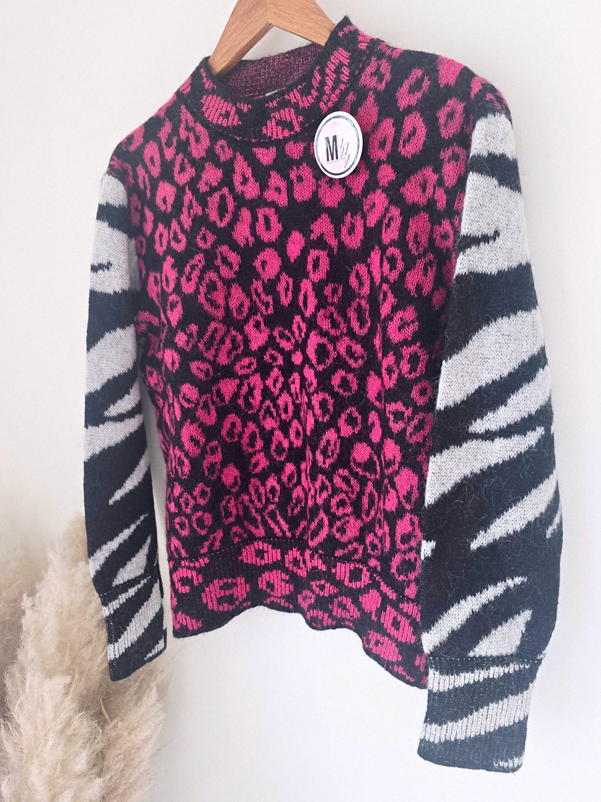 Pull chaud à imprimé léopard rose fuchsia - 𝐌𝐚𝐫𝐢𝐧𝐚𝟒𝟒𝐟𝐚𝐦𝐢𝐥𝐲