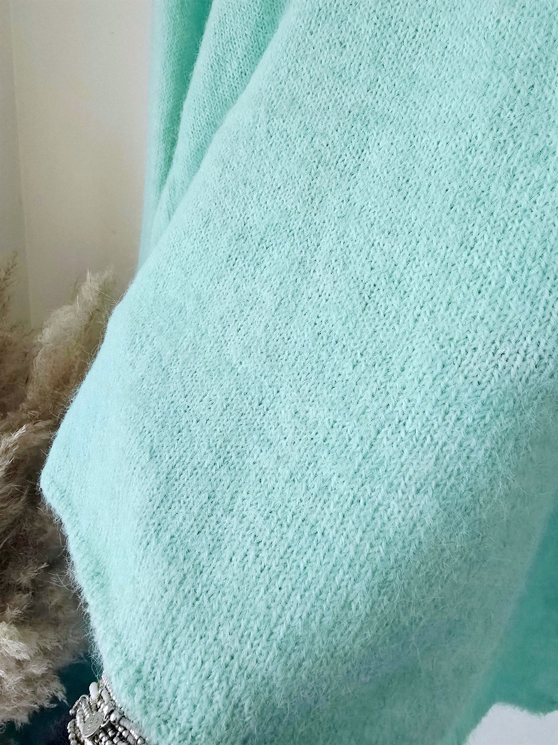 Pull double sens vert d'eau menthe - 𝐌𝐚𝐫𝐢𝐧𝐚𝟒𝟒𝐟𝐚𝐦𝐢𝐥𝐲