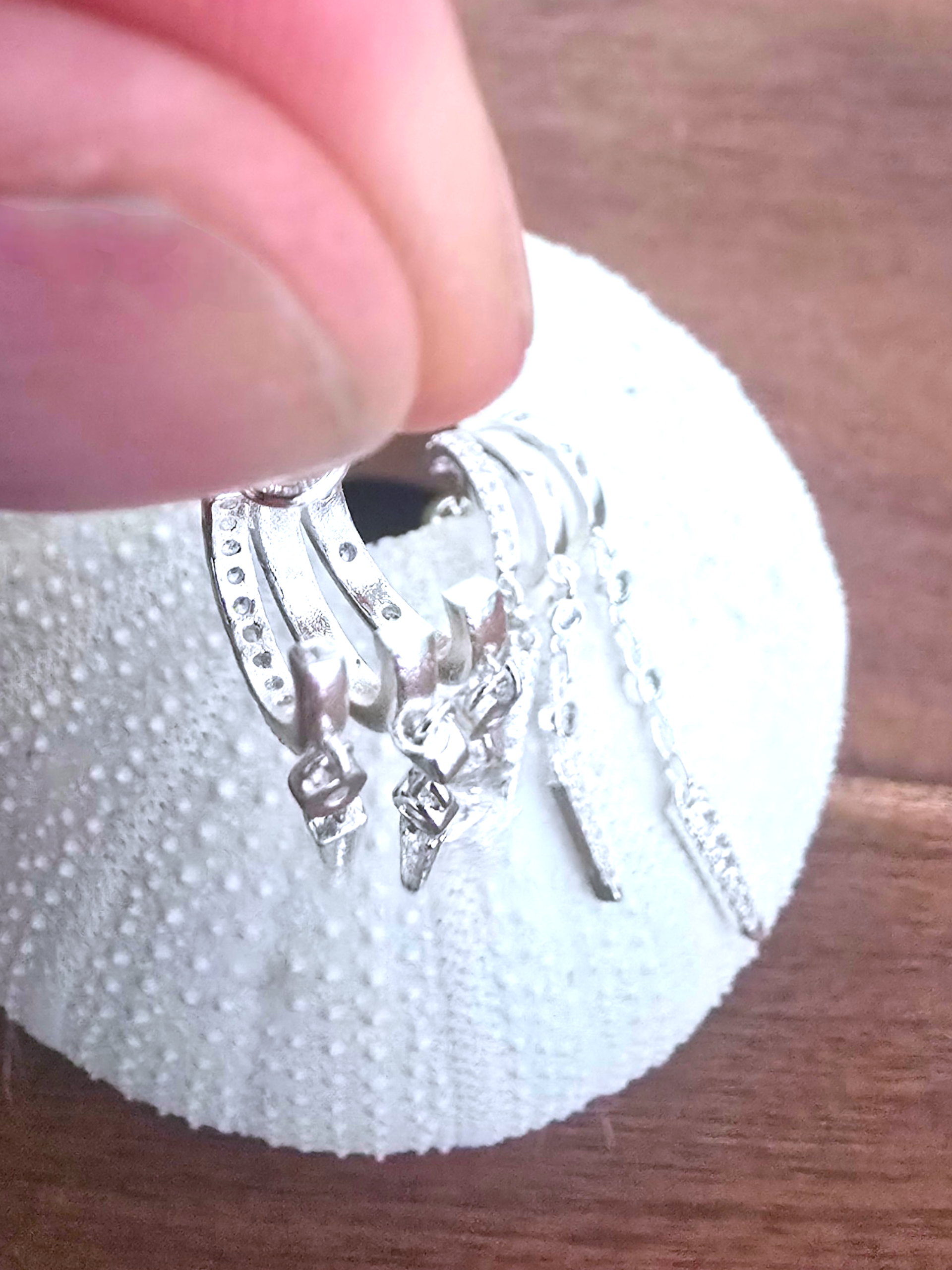 Boucles d'oreilles pendentes argentées acier inoxydable - 𝐌𝐚𝐫𝐢𝐧𝐚𝟒𝟒𝐟𝐚𝐦𝐢𝐥𝐲