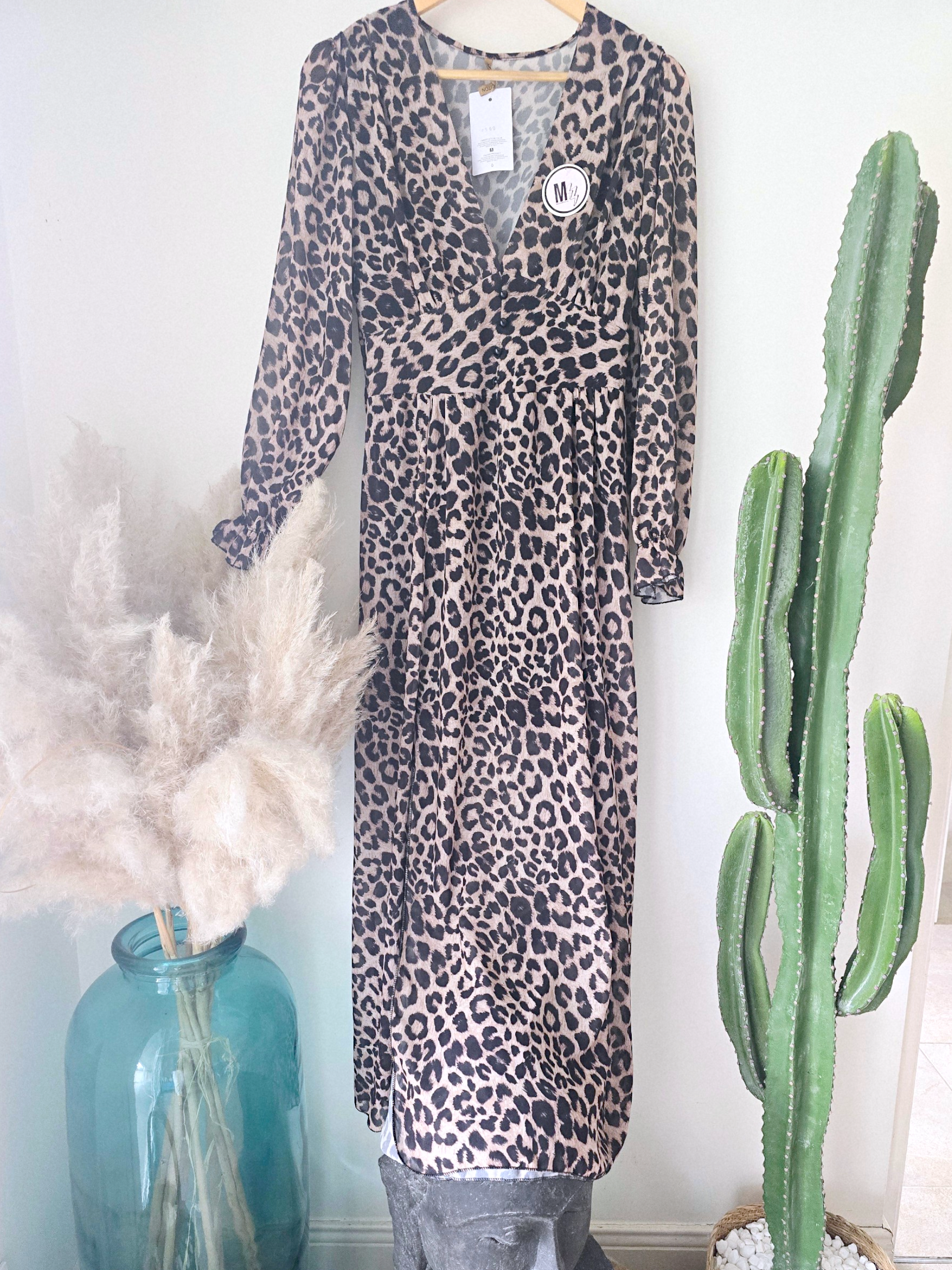 Robe 7/8è  imprimé léopard - 𝐌𝐚𝐫𝐢𝐧𝐚𝟒𝟒𝐟𝐚𝐦𝐢𝐥𝐲