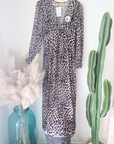 Robe 7/8è  imprimé léopard - 𝐌𝐚𝐫𝐢𝐧𝐚𝟒𝟒𝐟𝐚𝐦𝐢𝐥𝐲