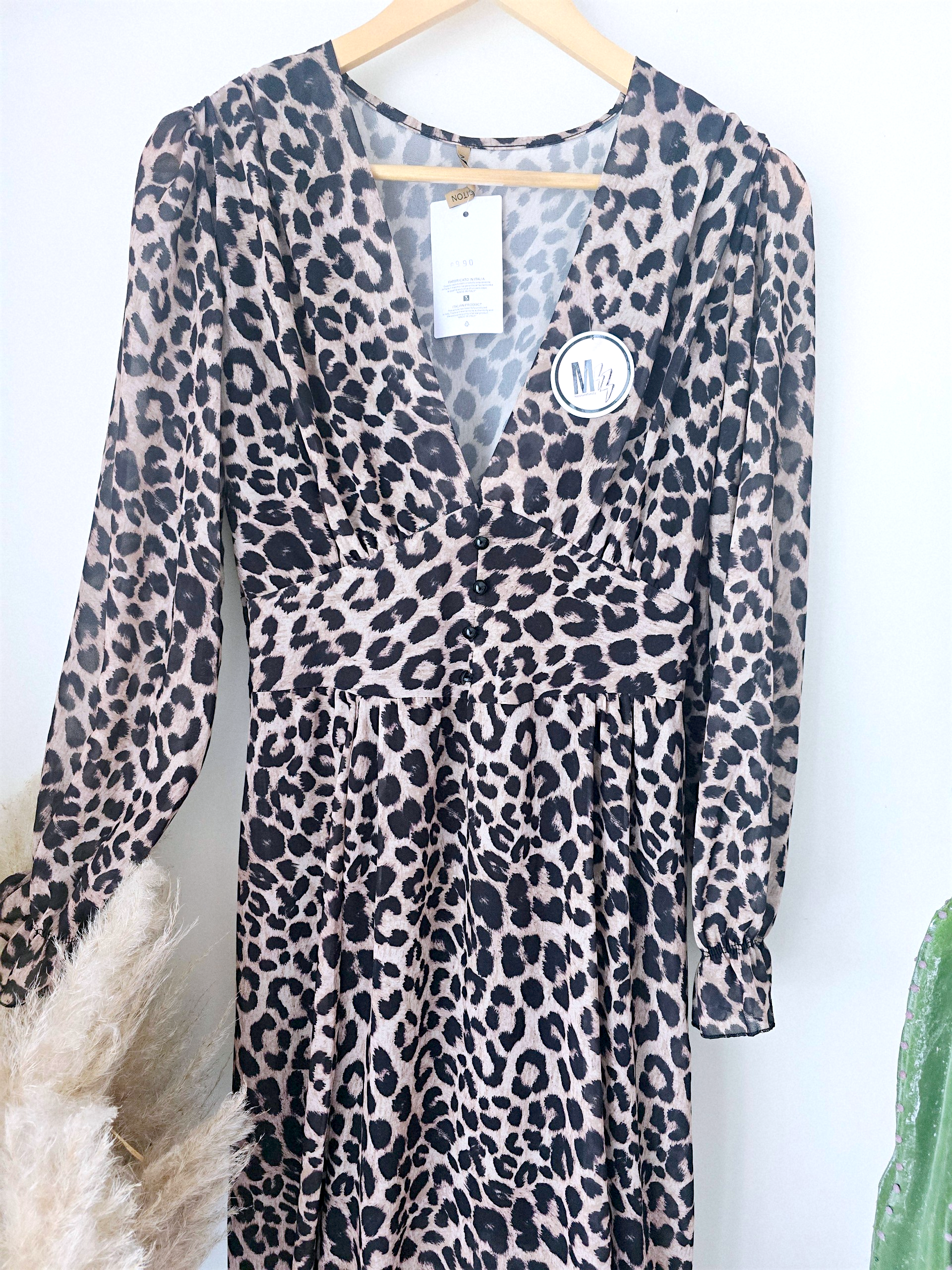 Robe 7/8è  imprimé léopard - 𝐌𝐚𝐫𝐢𝐧𝐚𝟒𝟒𝐟𝐚𝐦𝐢𝐥𝐲
