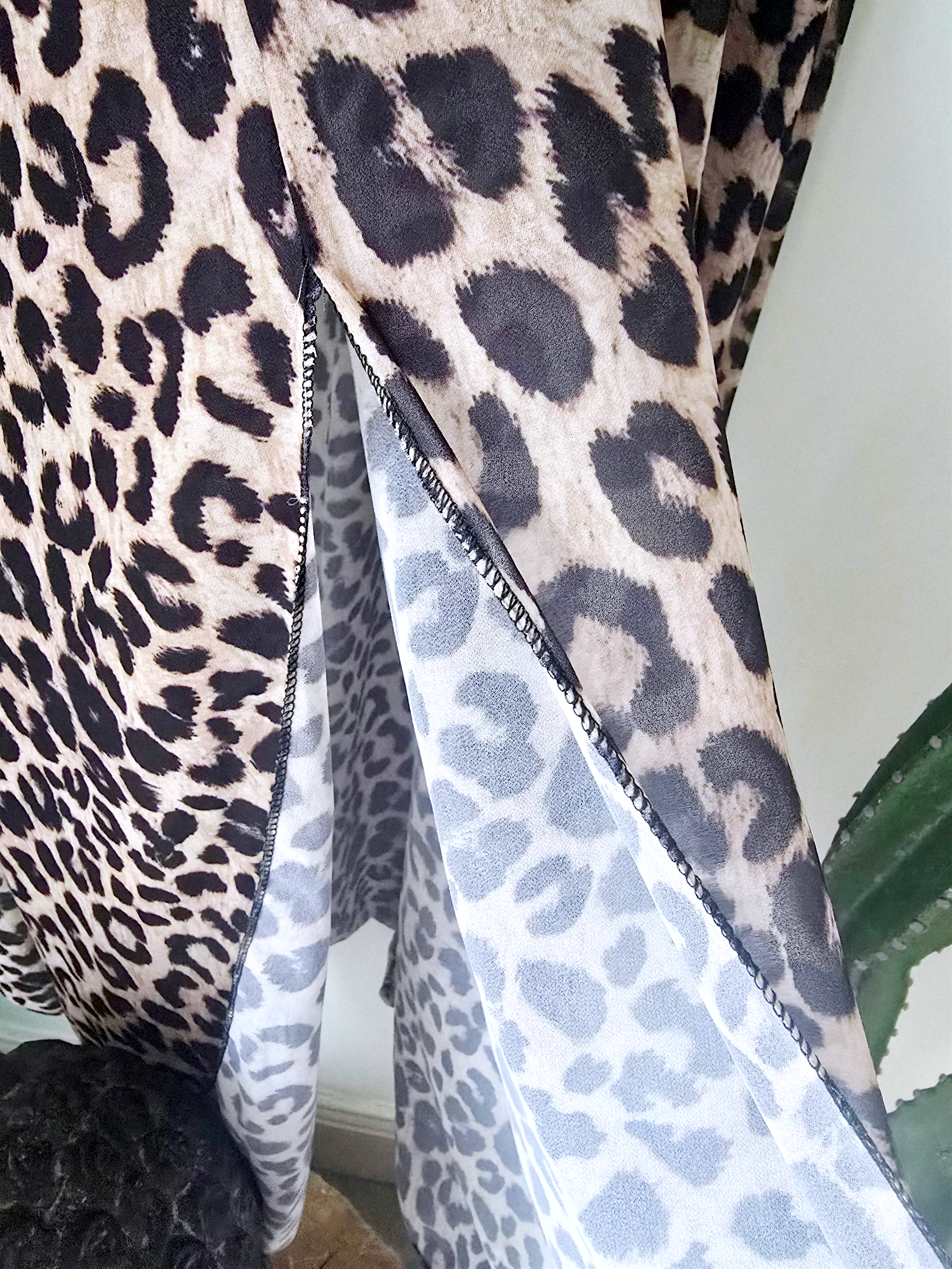 Robe 7/8è  imprimé léopard - 𝐌𝐚𝐫𝐢𝐧𝐚𝟒𝟒𝐟𝐚𝐦𝐢𝐥𝐲