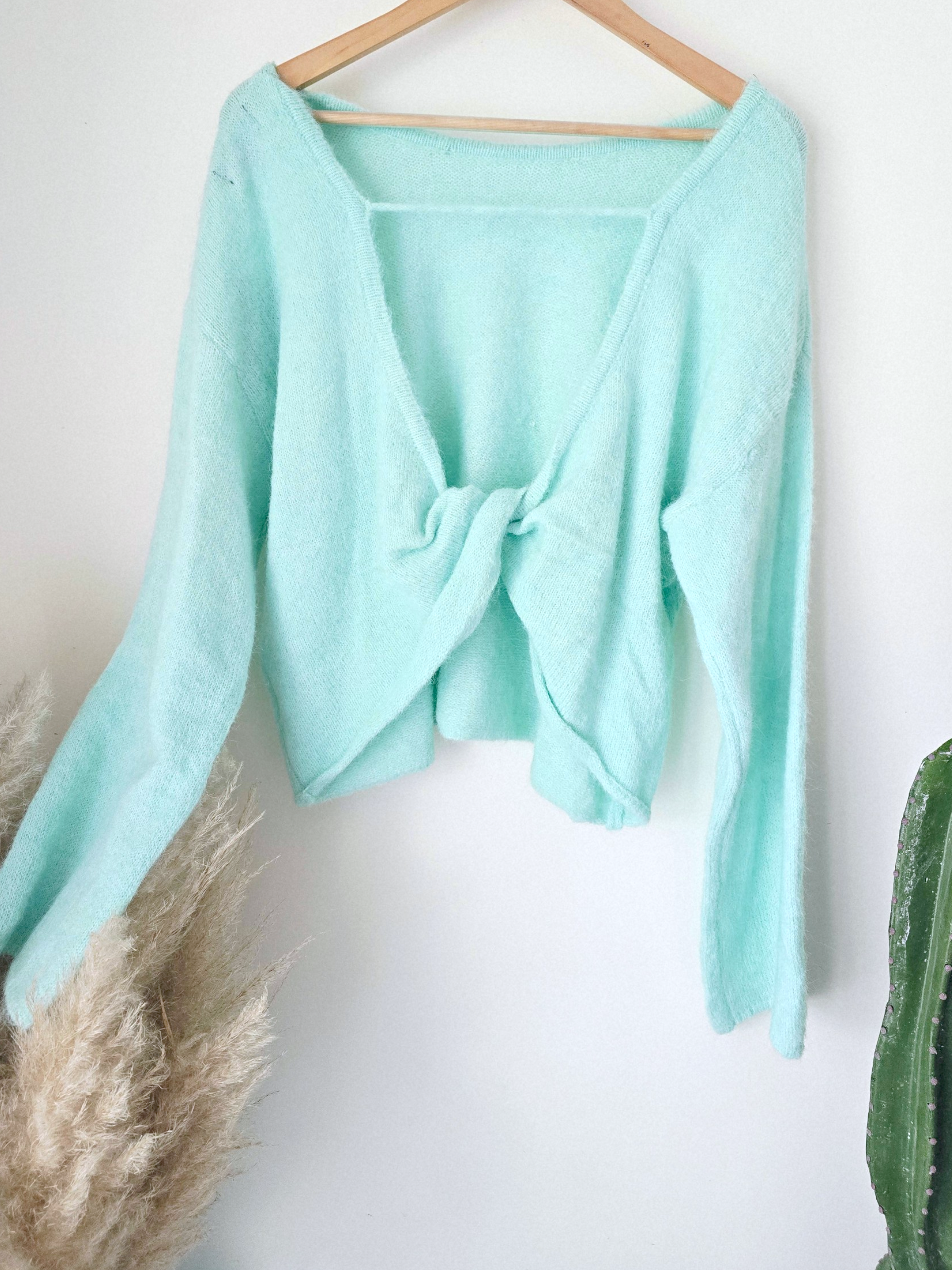 Pull double sens vert d'eau menthe - 𝐌𝐚𝐫𝐢𝐧𝐚𝟒𝟒𝐟𝐚𝐦𝐢𝐥𝐲