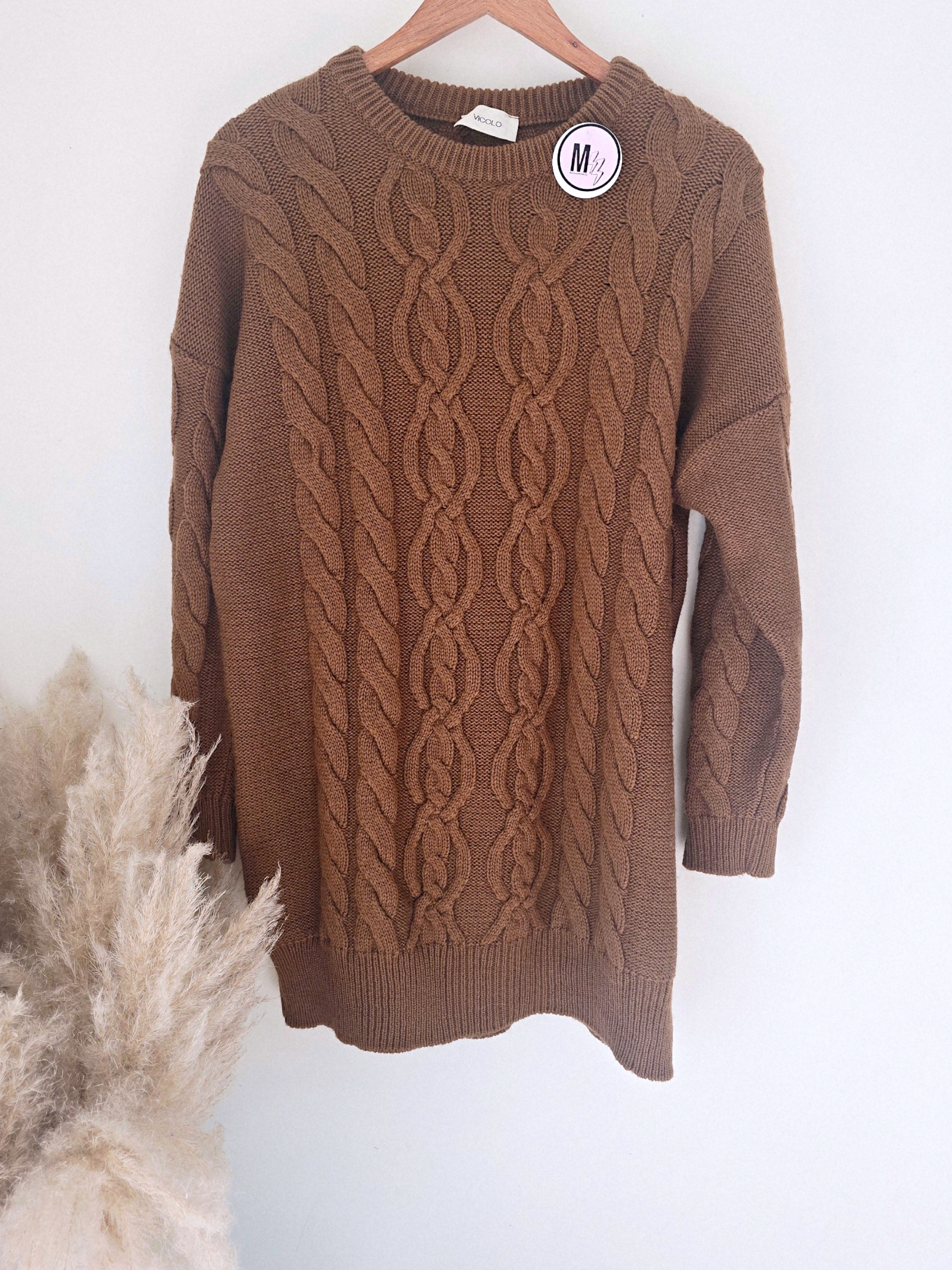 Robe pull de couleur tabac - 𝐌𝐚𝐫𝐢𝐧𝐚𝟒𝟒𝐟𝐚𝐦𝐢𝐥𝐲