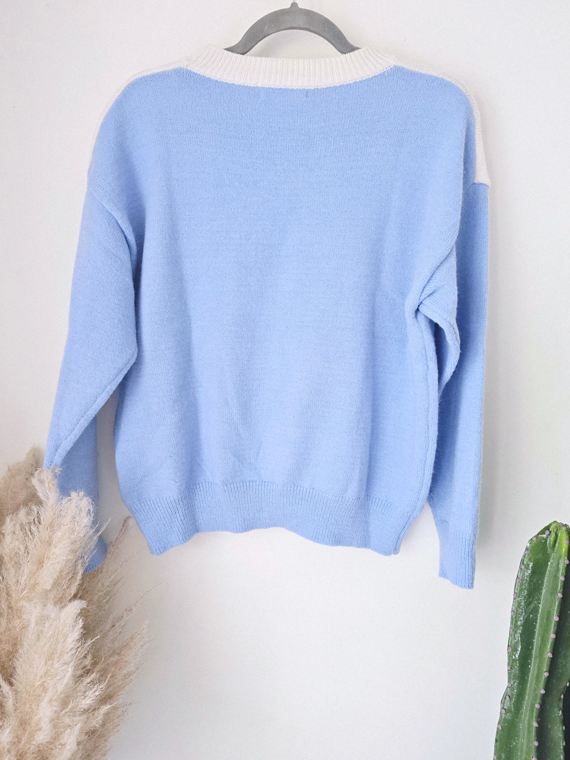 Pull vintage bleu ciel - 𝐌𝐚𝐫𝐢𝐧𝐚𝟒𝟒𝐟𝐚𝐦𝐢𝐥𝐲