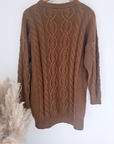 Robe pull de couleur tabac - 𝐌𝐚𝐫𝐢𝐧𝐚𝟒𝟒𝐟𝐚𝐦𝐢𝐥𝐲