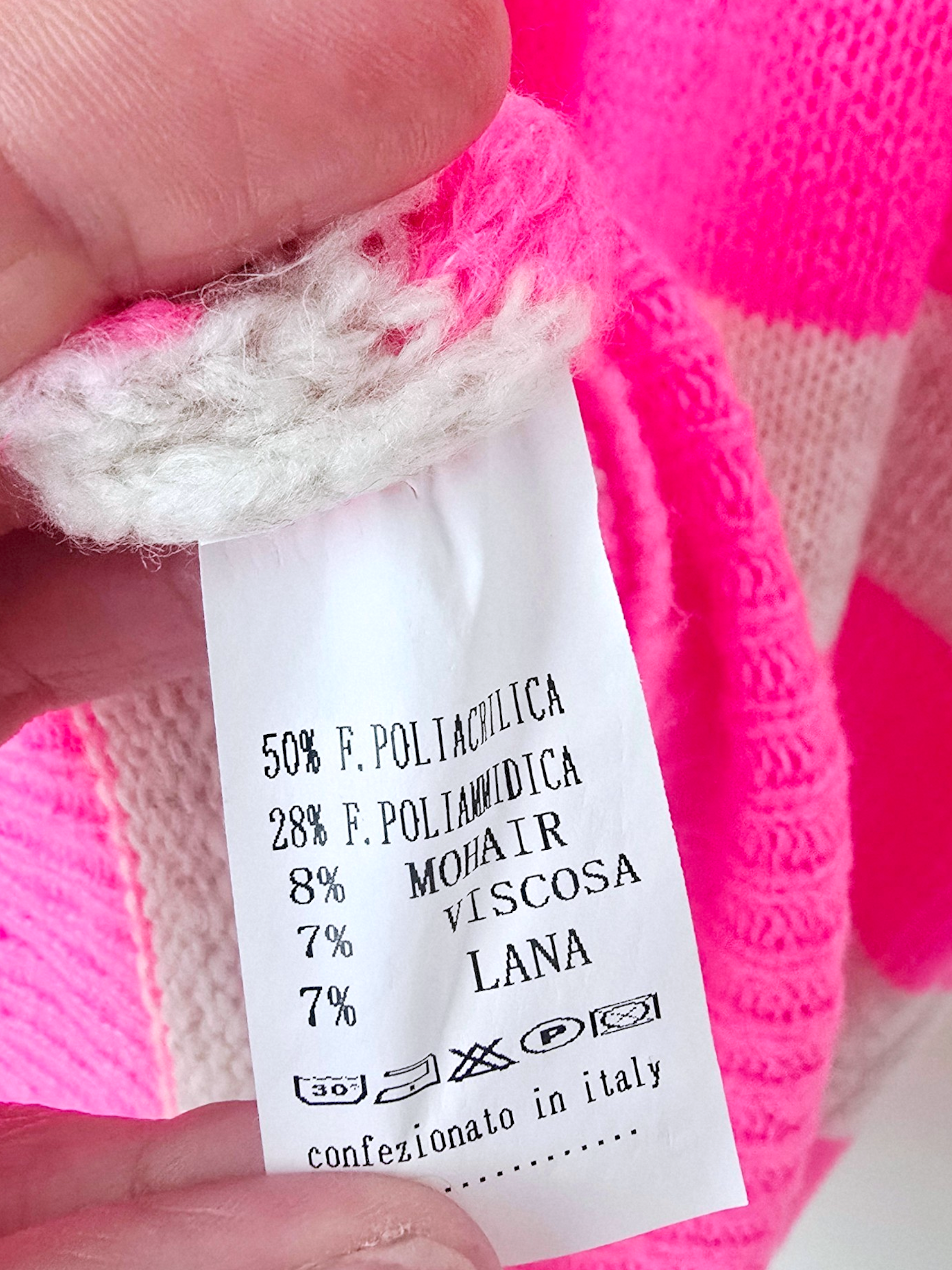 Robe pull rayé rose fluo - 𝐌𝐚𝐫𝐢𝐧𝐚𝟒𝟒𝐟𝐚𝐦𝐢𝐥𝐲