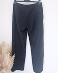 Pantalon droit gris anthracite à fines rayures tabac - 𝐌𝐚𝐫𝐢𝐧𝐚𝟒𝟒𝐟𝐚𝐦𝐢𝐥𝐲