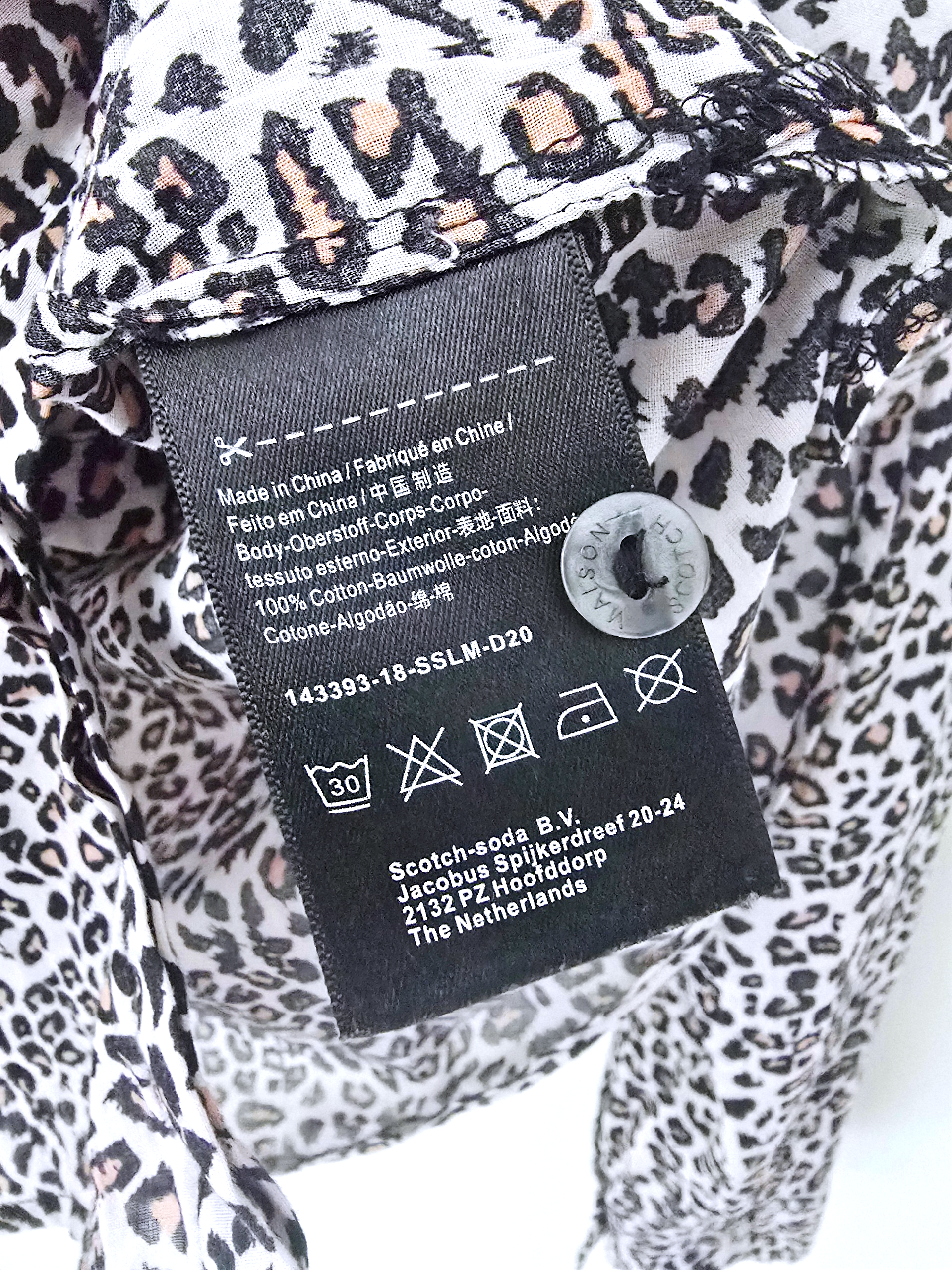 Chemise en coton à imprimé léopard - 𝐌𝐚𝐫𝐢𝐧𝐚𝟒𝟒𝐟𝐚𝐦𝐢𝐥𝐲