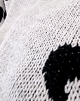 Pull gris à imprimé léopard noir - 𝐌𝐚𝐫𝐢𝐧𝐚𝟒𝟒𝐟𝐚𝐦𝐢𝐥𝐲