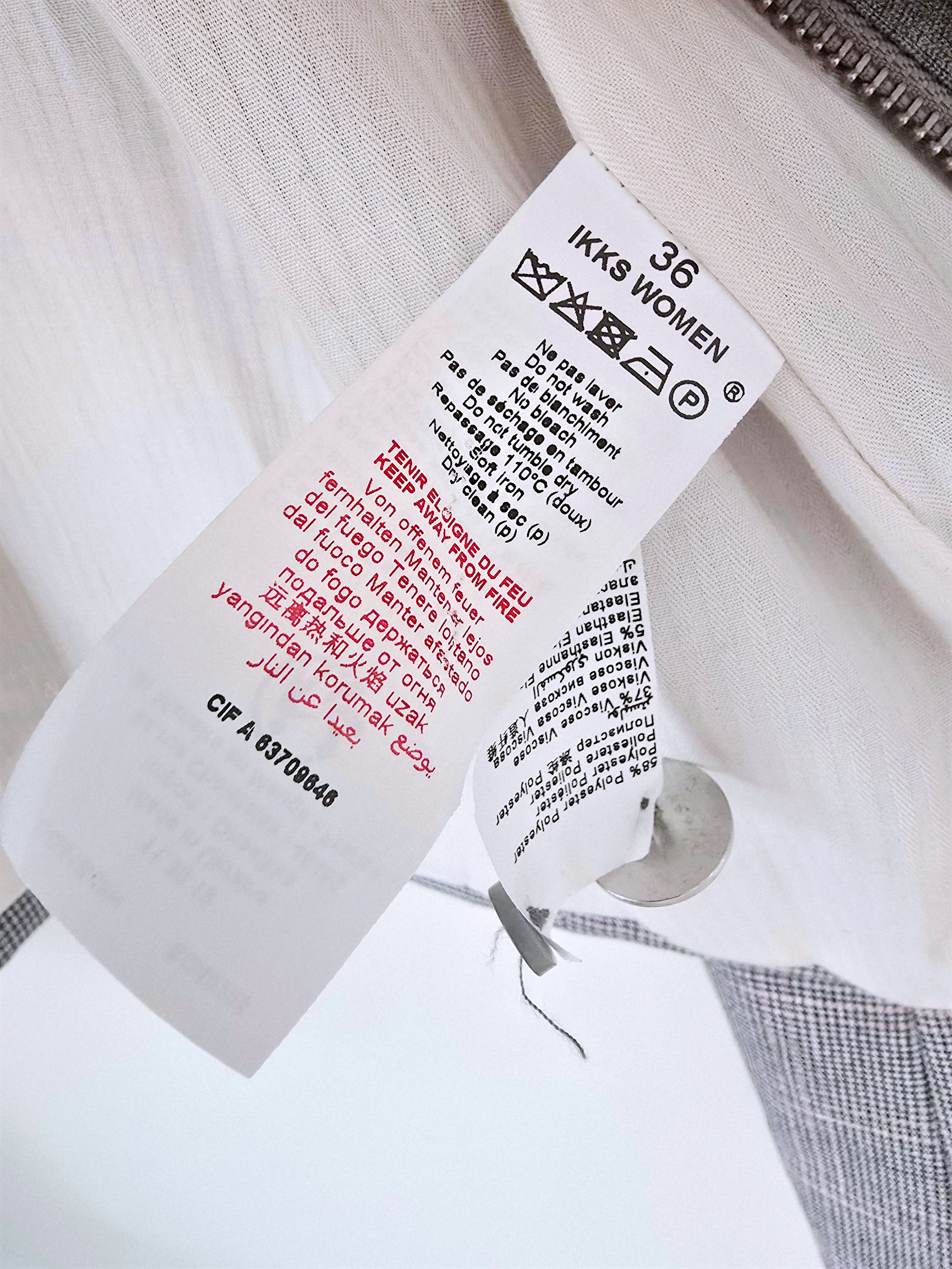 Veste à capuche à imprimé à carreaux - 𝐌𝐚𝐫𝐢𝐧𝐚𝟒𝟒𝐟𝐚𝐦𝐢𝐥𝐲
