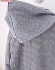 Veste à capuche à imprimé à carreaux - 𝐌𝐚𝐫𝐢𝐧𝐚𝟒𝟒𝐟𝐚𝐦𝐢𝐥𝐲