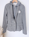 Veste à capuche à imprimé à carreaux - 𝐌𝐚𝐫𝐢𝐧𝐚𝟒𝟒𝐟𝐚𝐦𝐢𝐥𝐲