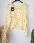 Pull rayé jaune double sens - 𝐌𝐚𝐫𝐢𝐧𝐚𝟒𝟒𝐟𝐚𝐦𝐢𝐥𝐲