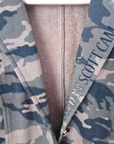 Veste cintrée camouflage kaki avec dessin et inscriptions dorées - 𝐌𝐚𝐫𝐢𝐧𝐚𝟒𝟒𝐟𝐚𝐦𝐢𝐥𝐲