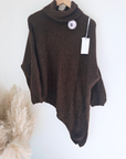 Pull marron longueur asymétrique - 𝐌𝐚𝐫𝐢𝐧𝐚𝟒𝟒𝐟𝐚𝐦𝐢𝐥𝐲
