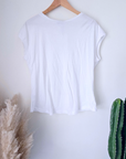T-shirt blanc muni de perles multicolores peace n'love - 𝐌𝐚𝐫𝐢𝐧𝐚𝟒𝟒𝐟𝐚𝐦𝐢𝐥𝐲