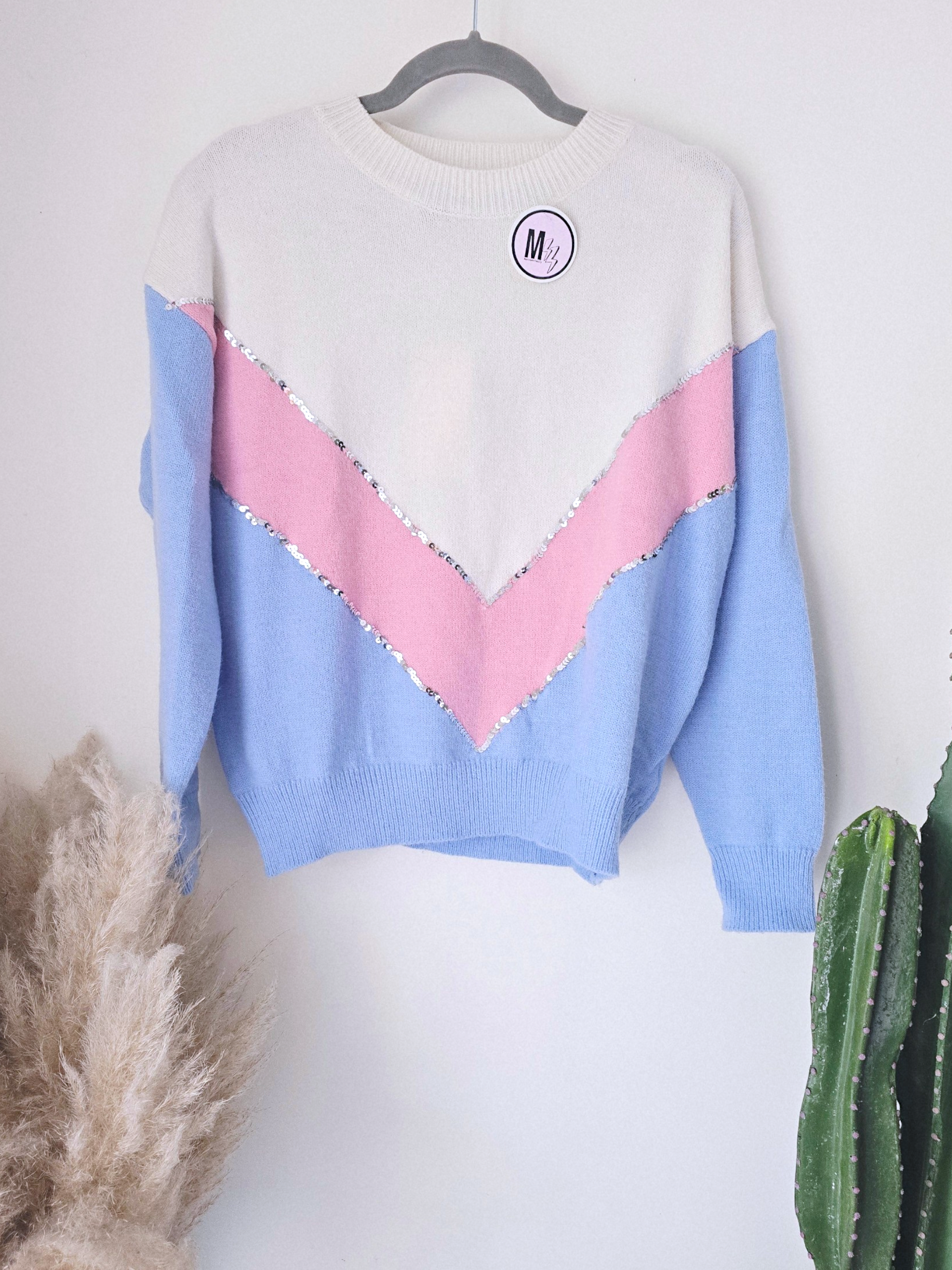 Pull vintage bleu ciel - 𝐌𝐚𝐫𝐢𝐧𝐚𝟒𝟒𝐟𝐚𝐦𝐢𝐥𝐲