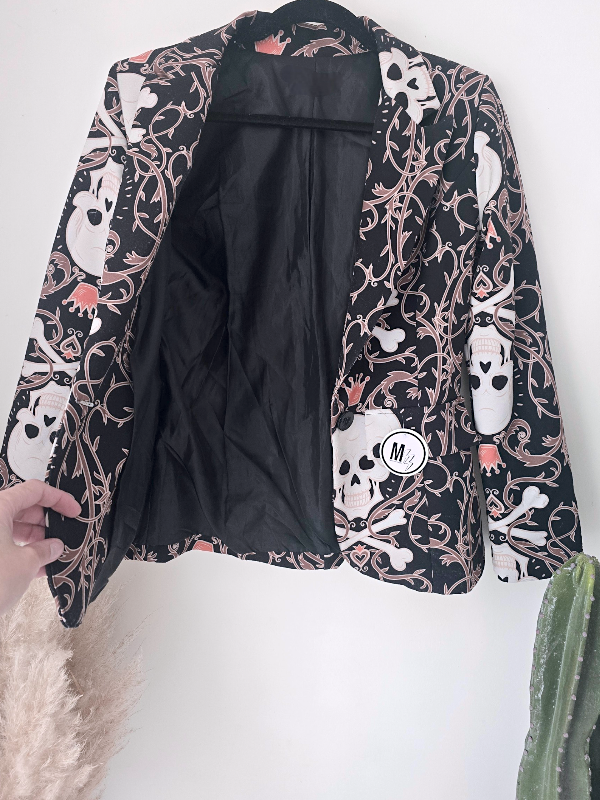Veste cintrée à imprimé skull - 𝐌𝐚𝐫𝐢𝐧𝐚𝟒𝟒𝐟𝐚𝐦𝐢𝐥𝐲