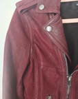 Perfecto aubergine 100% cuir - 𝐌𝐚𝐫𝐢𝐧𝐚𝟒𝟒𝐟𝐚𝐦𝐢𝐥𝐲