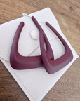 Boucles d'oreilles aubergine - 𝐌𝐚𝐫𝐢𝐧𝐚𝟒𝟒𝐟𝐚𝐦𝐢𝐥𝐲