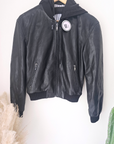 Bombers noir cuir véritable - 𝐌𝐚𝐫𝐢𝐧𝐚𝟒𝟒𝐟𝐚𝐦𝐢𝐥𝐲