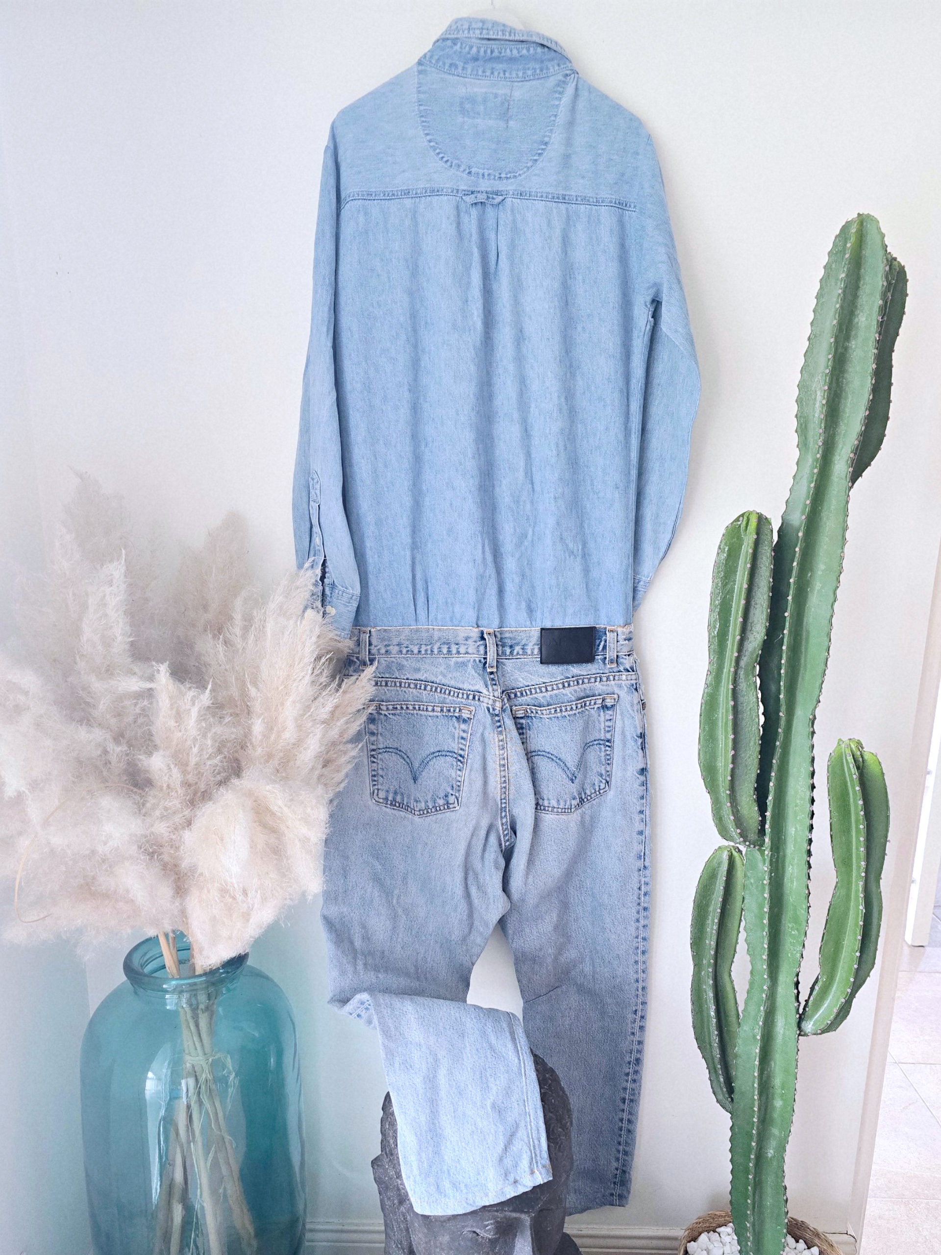 Combinaison en jean boyfriend - 𝐌𝐚𝐫𝐢𝐧𝐚𝟒𝟒𝐟𝐚𝐦𝐢𝐥𝐲