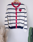 Cardigan amour marinière - 𝐌𝐚𝐫𝐢𝐧𝐚𝟒𝟒𝐟𝐚𝐦𝐢𝐥𝐲