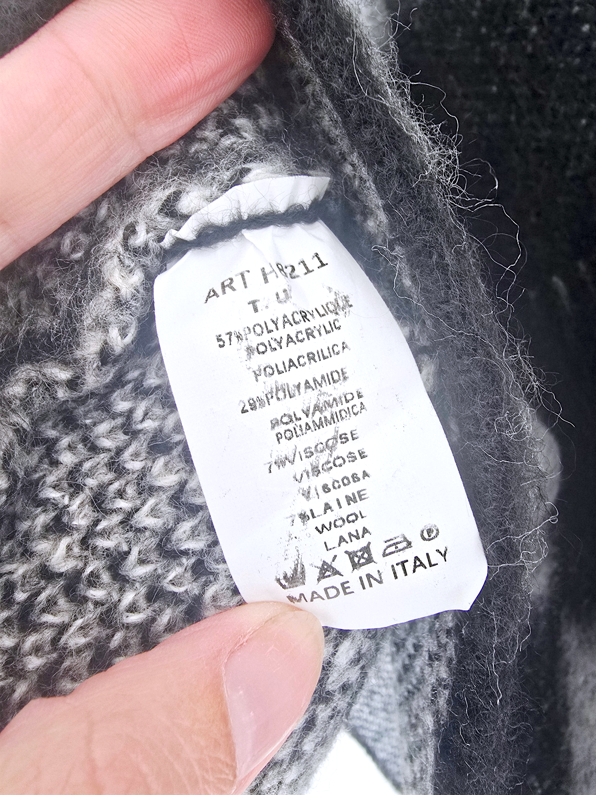 Pull tunique en damier noir - 𝐌𝐚𝐫𝐢𝐧𝐚𝟒𝟒𝐟𝐚𝐦𝐢𝐥𝐲