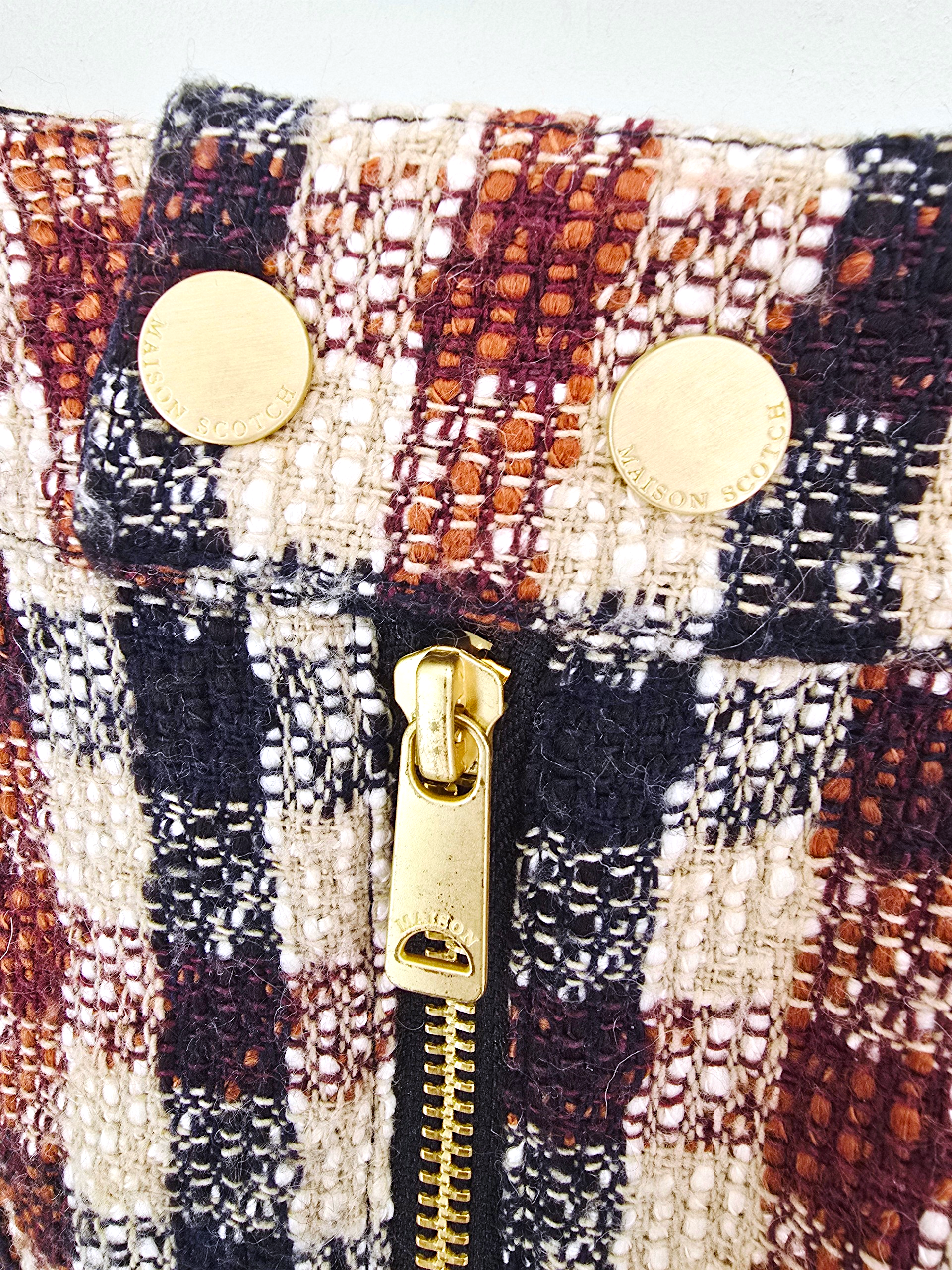Jupe tweed à imprimé à carreaux - 𝐌𝐚𝐫𝐢𝐧𝐚𝟒𝟒𝐟𝐚𝐦𝐢𝐥𝐲
