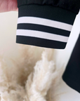 Veste cintrée noire à poignets sweat - 𝐌𝐚𝐫𝐢𝐧𝐚𝟒𝟒𝐟𝐚𝐦𝐢𝐥𝐲