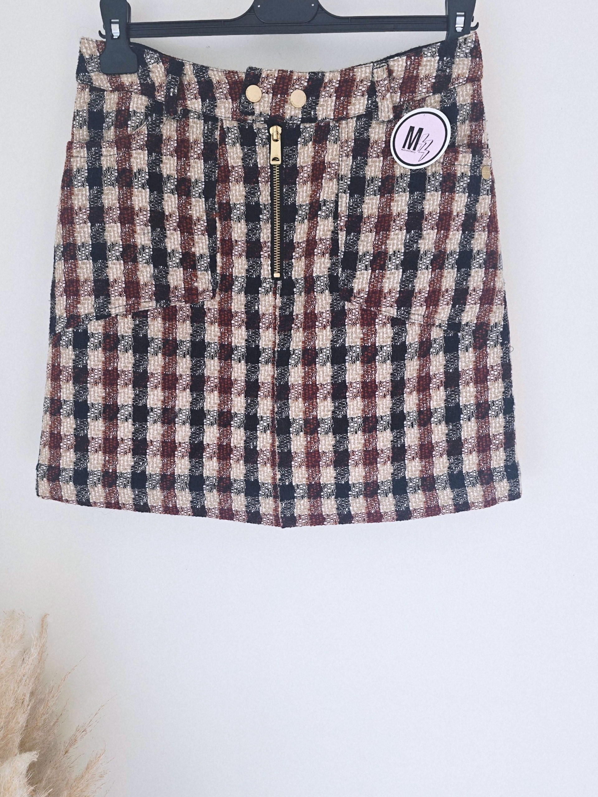 Jupe tweed à imprimé à carreaux - 𝐌𝐚𝐫𝐢𝐧𝐚𝟒𝟒𝐟𝐚𝐦𝐢𝐥𝐲
