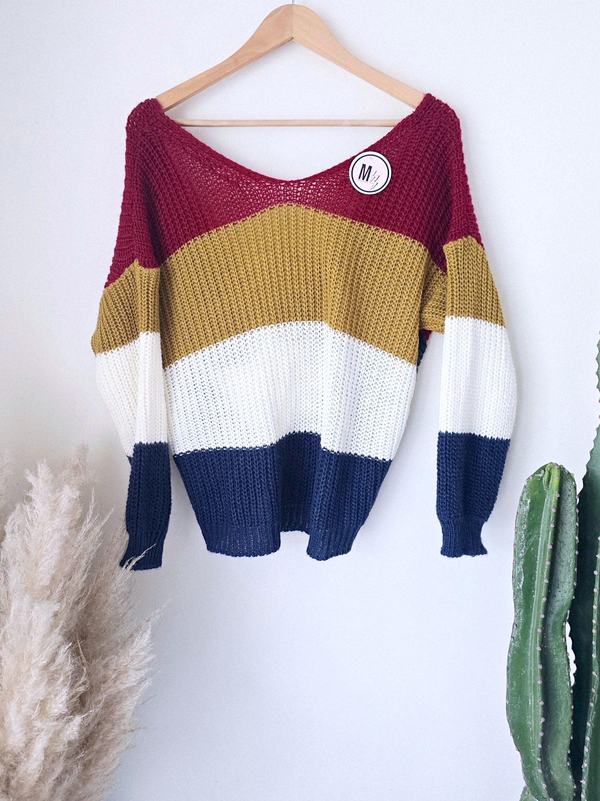 Pull tricolore double sens - 𝐌𝐚𝐫𝐢𝐧𝐚𝟒𝟒𝐟𝐚𝐦𝐢𝐥𝐲