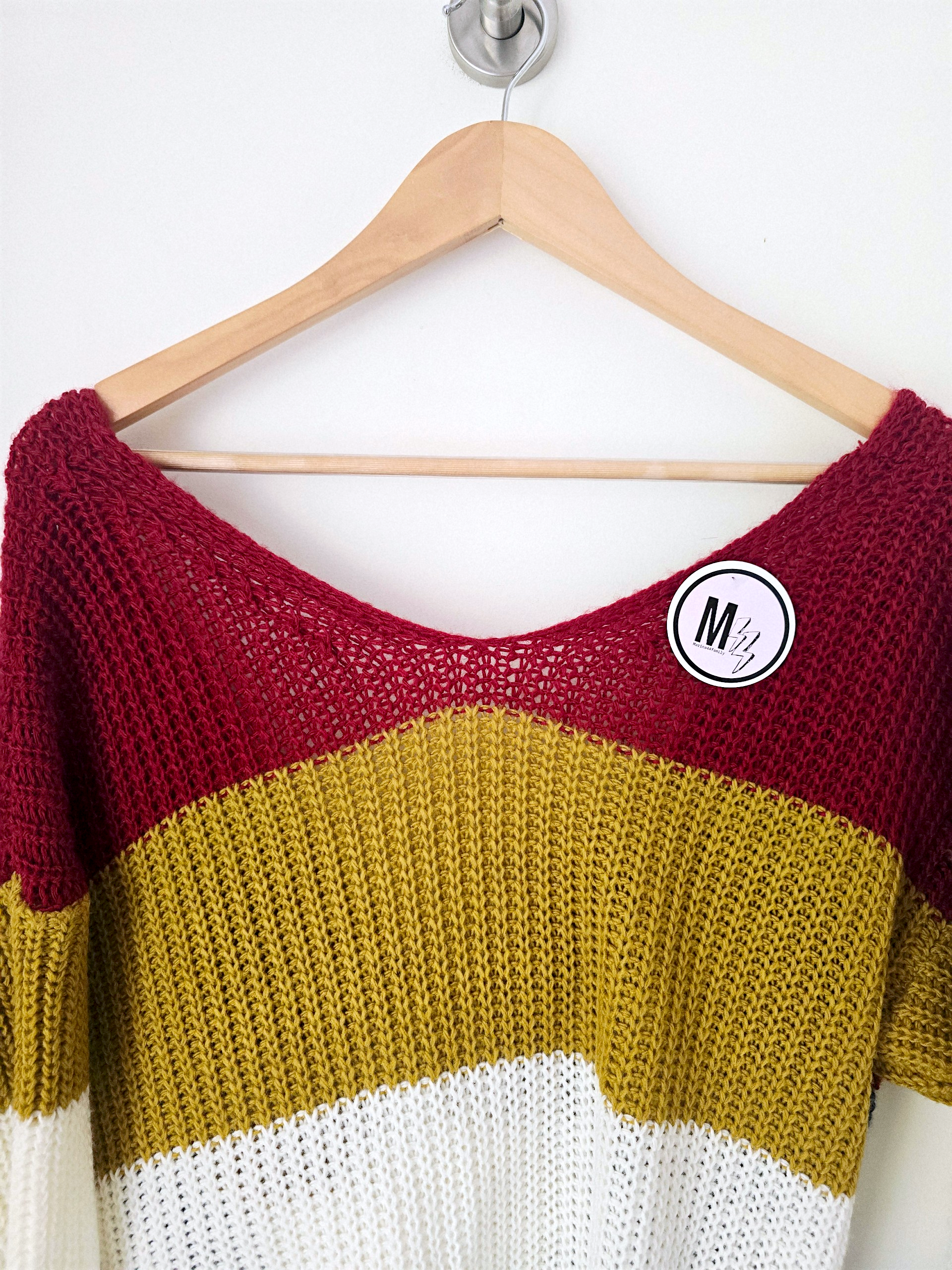 Pull tricolore double sens - 𝐌𝐚𝐫𝐢𝐧𝐚𝟒𝟒𝐟𝐚𝐦𝐢𝐥𝐲