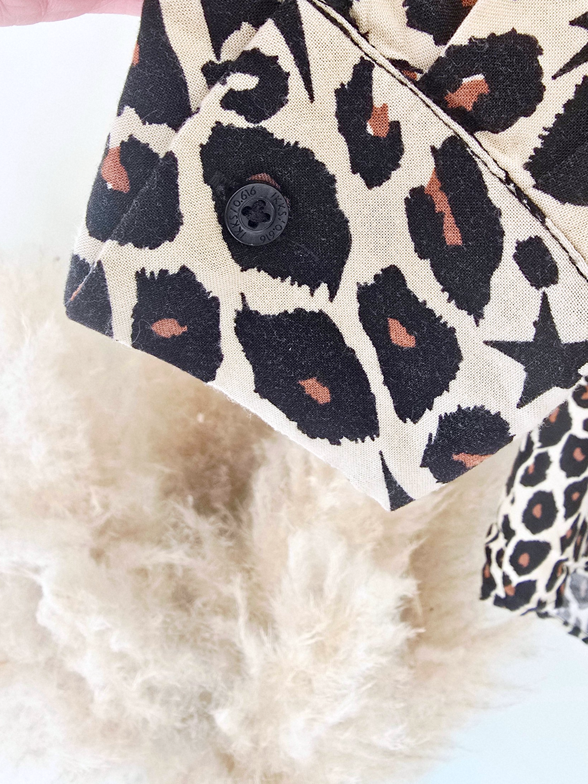 Chemise beige à imprimé léopard marron et noir - 𝐌𝐚𝐫𝐢𝐧𝐚𝟒𝟒𝐟𝐚𝐦𝐢𝐥𝐲
