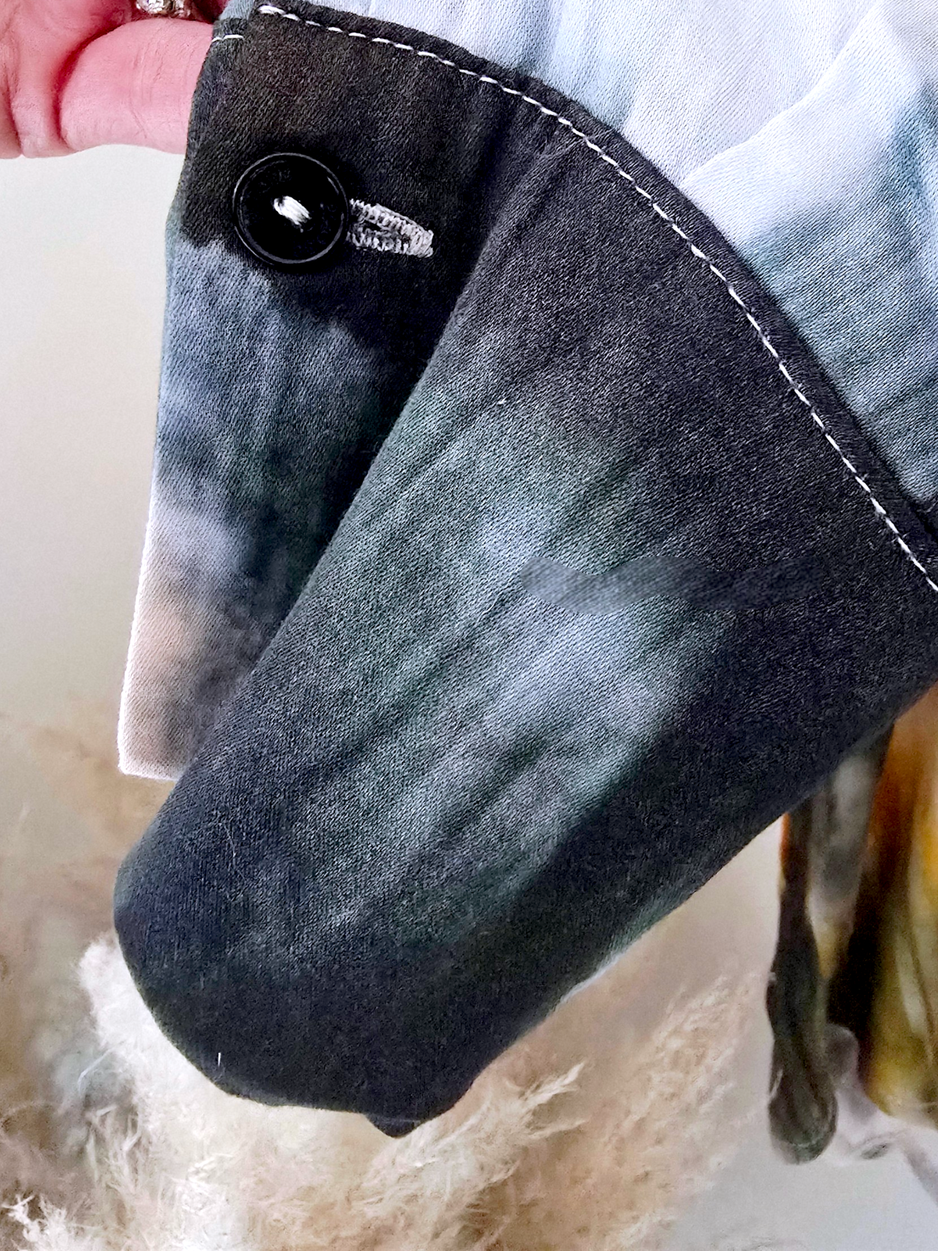 Chemise tie and dye kaki et jaune - 𝐌𝐚𝐫𝐢𝐧𝐚𝟒𝟒𝐟𝐚𝐦𝐢𝐥𝐲