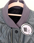 Doudoune matelassée grise métallisée - 𝐌𝐚𝐫𝐢𝐧𝐚𝟒𝟒𝐟𝐚𝐦𝐢𝐥𝐲