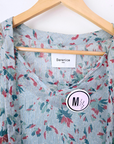Blouse vert d'eau à imprimé fleuri - 𝐌𝐚𝐫𝐢𝐧𝐚𝟒𝟒𝐟𝐚𝐦𝐢𝐥𝐲