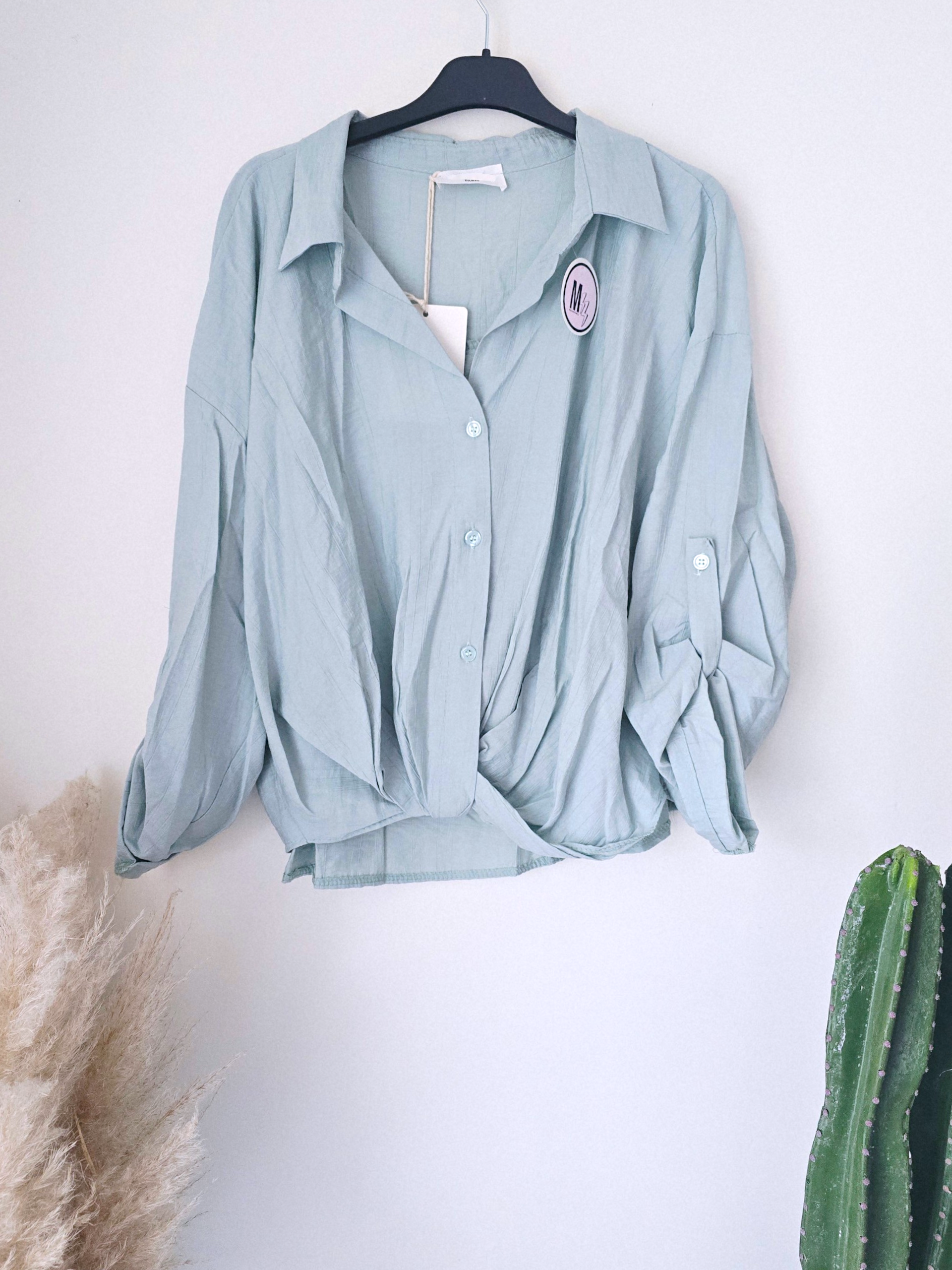 Chemise souple vert d'eau - 𝐌𝐚𝐫𝐢𝐧𝐚𝟒𝟒𝐟𝐚𝐦𝐢𝐥𝐲