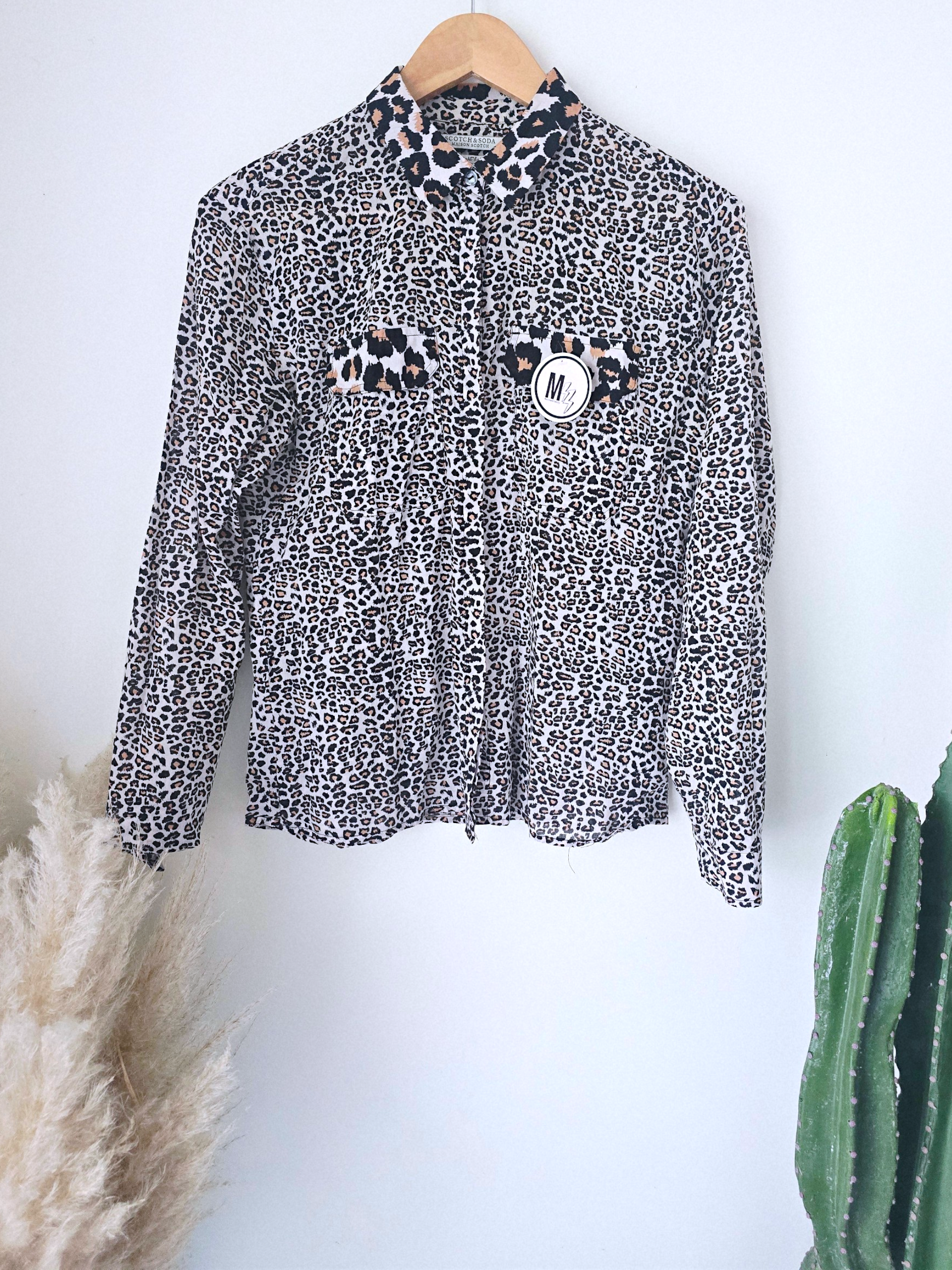Chemise en coton à imprimé léopard - 𝐌𝐚𝐫𝐢𝐧𝐚𝟒𝟒𝐟𝐚𝐦𝐢𝐥𝐲