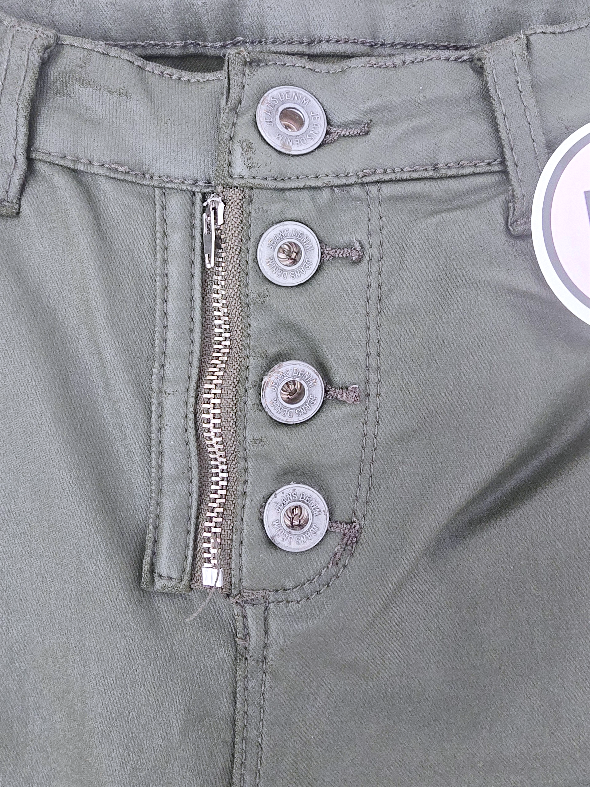 Pantalon slim huilé vert kaki - 𝐌𝐚𝐫𝐢𝐧𝐚𝟒𝟒𝐟𝐚𝐦𝐢𝐥𝐲