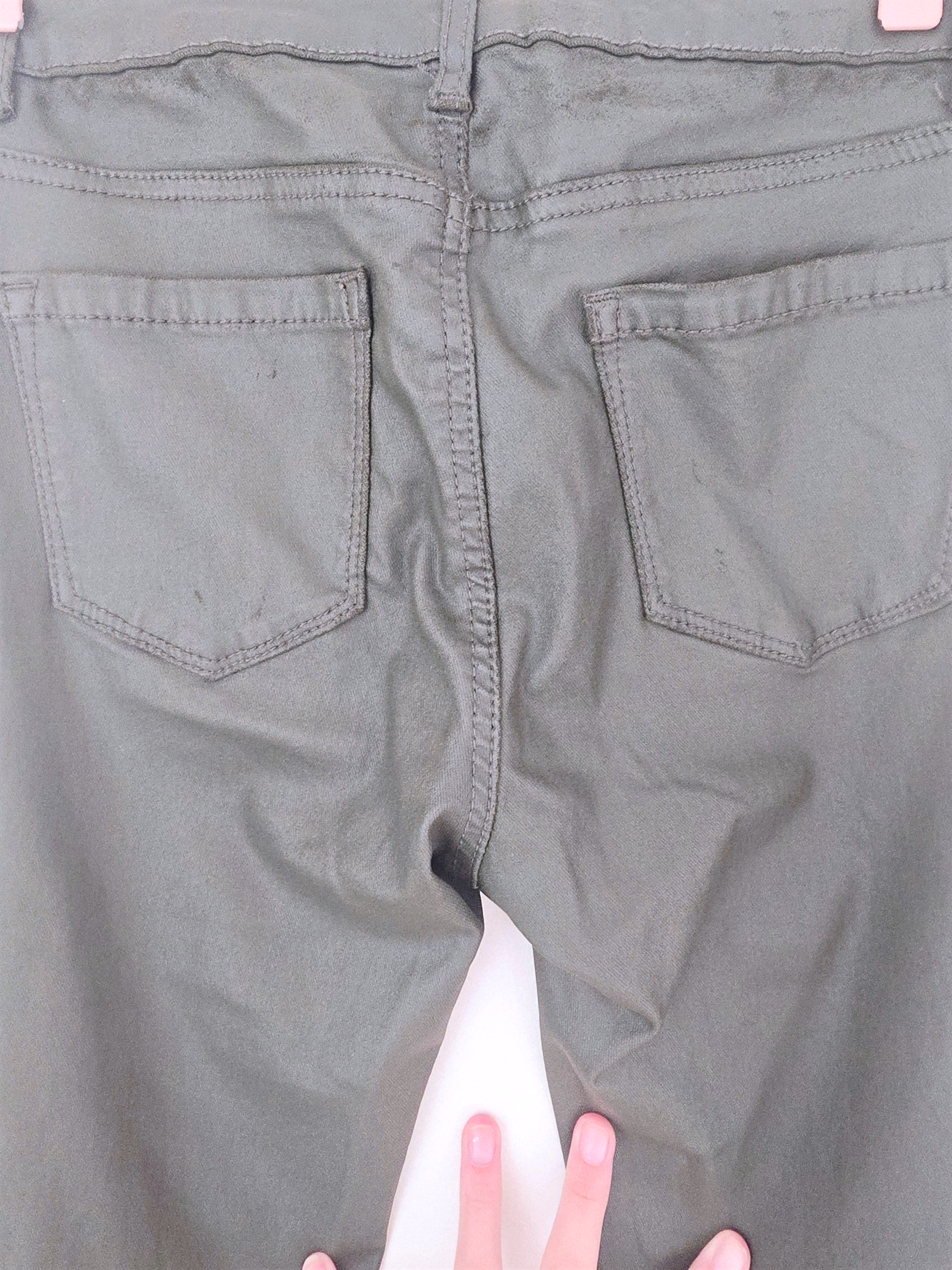 Pantalon slim huilé vert kaki - 𝐌𝐚𝐫𝐢𝐧𝐚𝟒𝟒𝐟𝐚𝐦𝐢𝐥𝐲