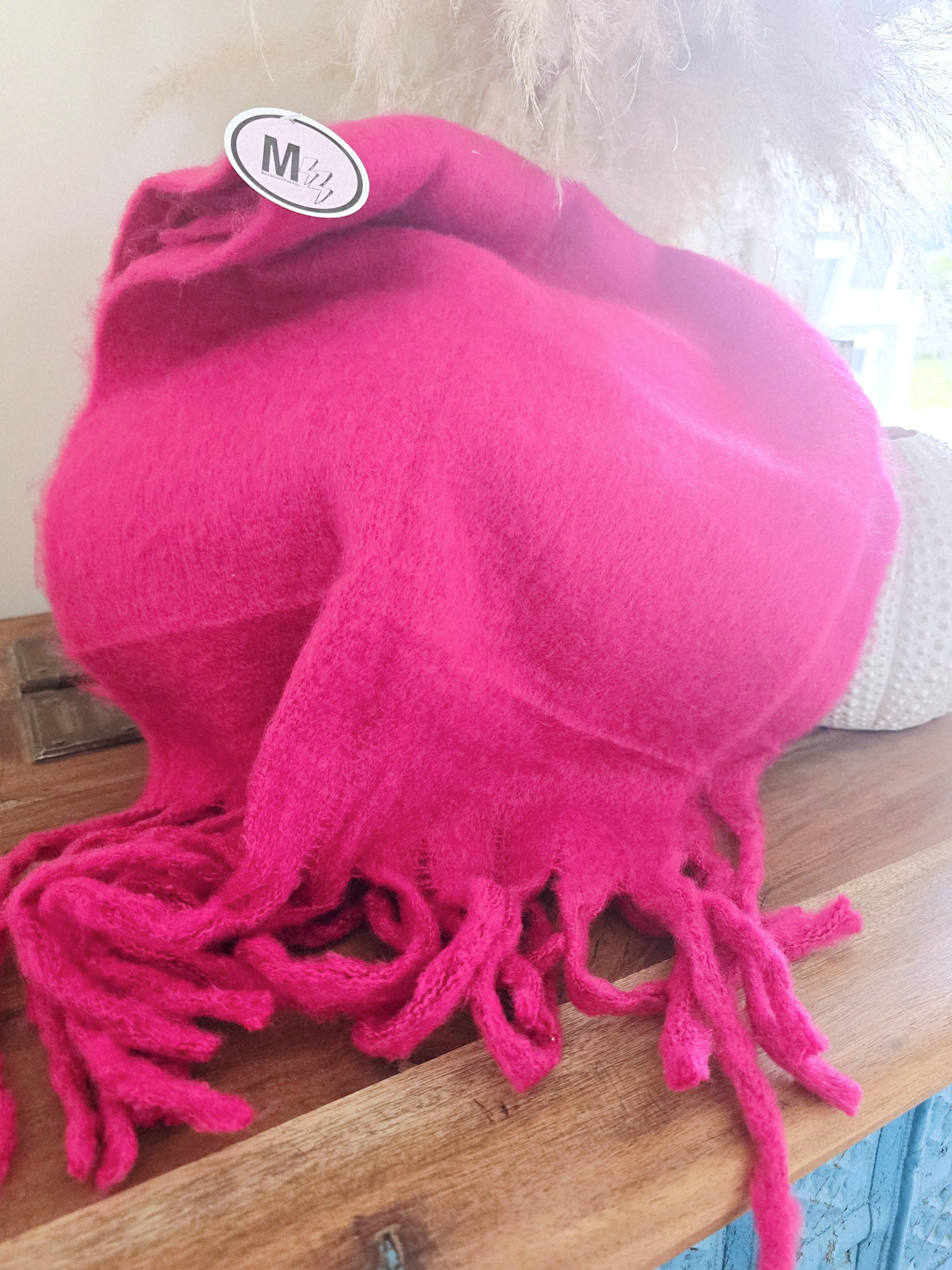 Écharpe douce et longue rose fuchsia - 𝐌𝐚𝐫𝐢𝐧𝐚𝟒𝟒𝐟𝐚𝐦𝐢𝐥𝐲