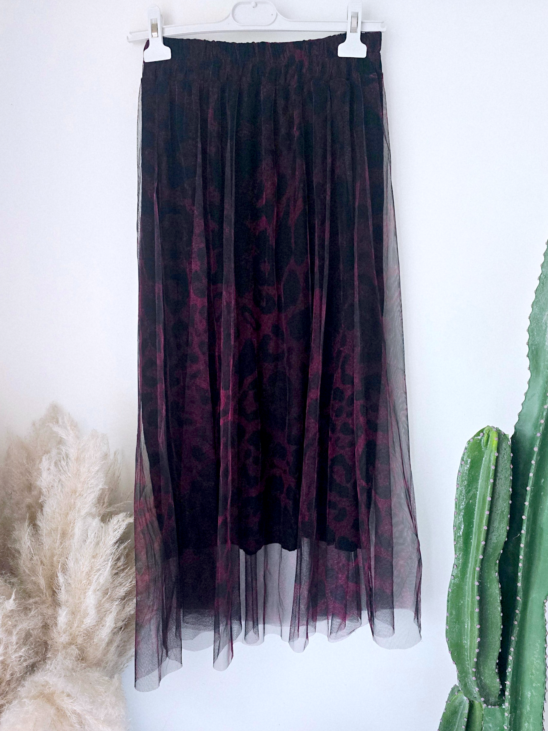 Jupe aubergine imprimé léopard - 𝐌𝐚𝐫𝐢𝐧𝐚𝟒𝟒𝐟𝐚𝐦𝐢𝐥𝐲