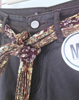 Pantalon huilé marron avec sa ceinture - 𝐌𝐚𝐫𝐢𝐧𝐚𝟒𝟒𝐟𝐚𝐦𝐢𝐥𝐲