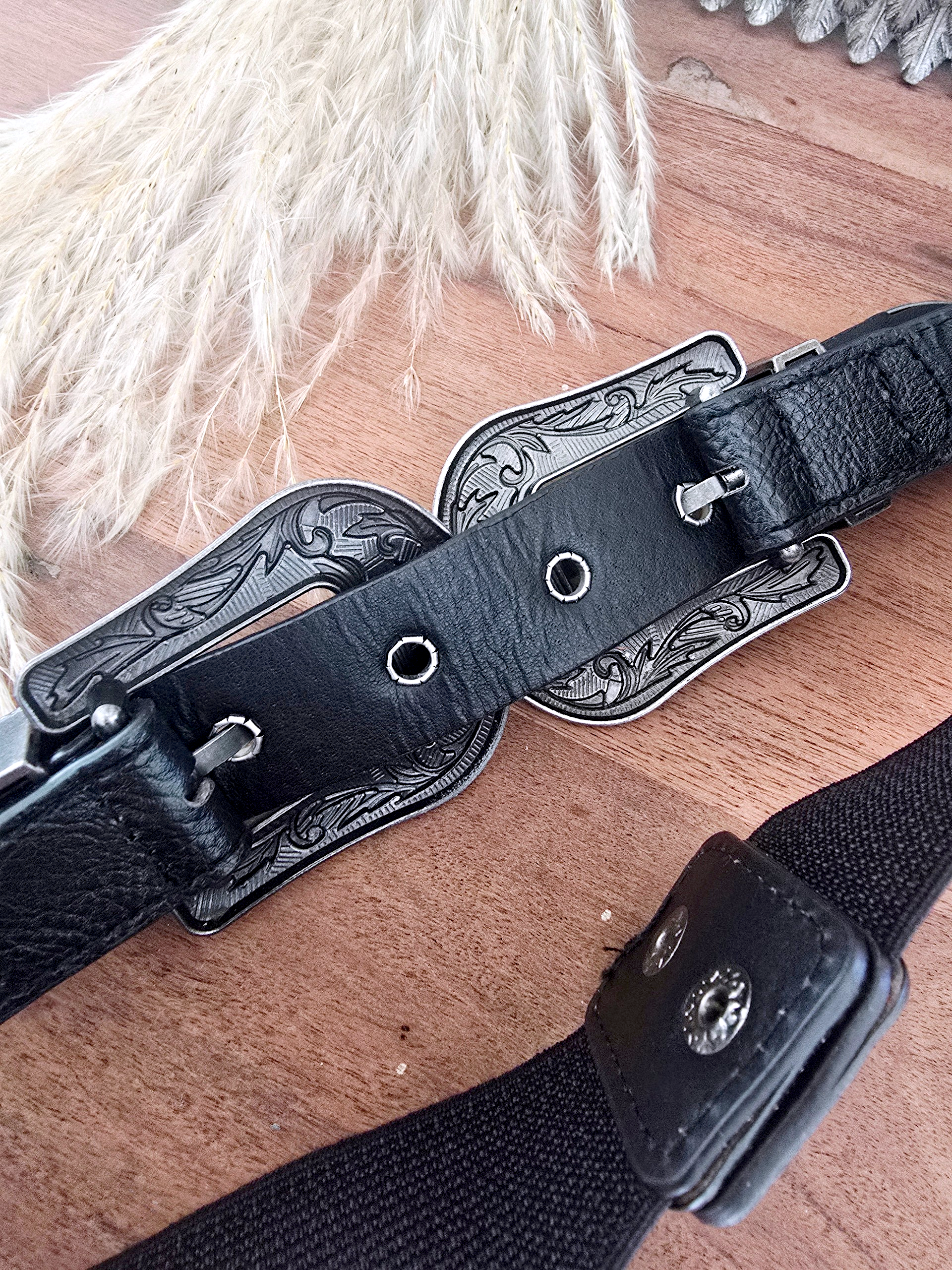 Ceinture noire élastiquée - 𝐌𝐚𝐫𝐢𝐧𝐚𝟒𝟒𝐟𝐚𝐦𝐢𝐥𝐲
