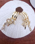 Boucles d'oreilles pendentes dorées acier inoxydable - 𝐌𝐚𝐫𝐢𝐧𝐚𝟒𝟒𝐟𝐚𝐦𝐢𝐥𝐲