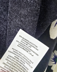 Cardigan bleu marine délavé à imprimé vert fluo - 𝐌𝐚𝐫𝐢𝐧𝐚𝟒𝟒𝐟𝐚𝐦𝐢𝐥𝐲