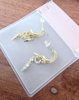Boucles d'oreilles pendentes dorées acier inoxydable - 𝐌𝐚𝐫𝐢𝐧𝐚𝟒𝟒𝐟𝐚𝐦𝐢𝐥𝐲